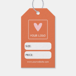 Sinaasappel Uw Square Logo Social Media Prijs Labe Cadeaulabel