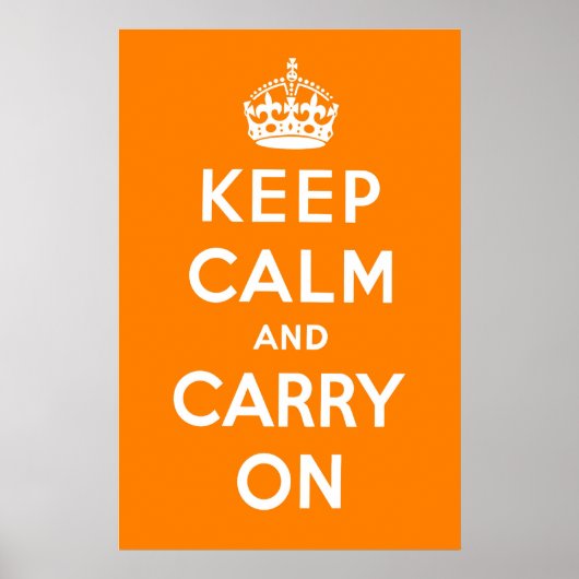 Sinaasappel van crème poster (Voorkant)