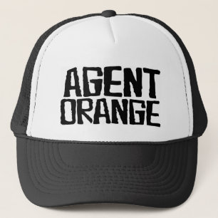 Sinaasappel van de agent "Schuurt"Logo Punk Schaat Trucker Pet