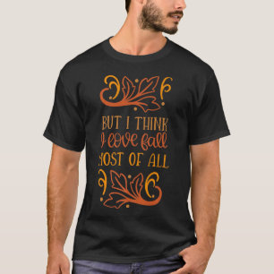 Sinaasappel van de bladbladeren van de bladboom in t-shirt