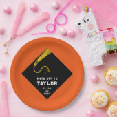 Sinaasappel van de Graduation Party Papieren Bordje (Feest)