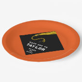 Sinaasappel van de Graduation Party Papieren Bordje (Gekanteld)