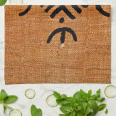 Sinaasappel van modder theedoek (Gevouwen)