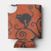 sinaasappel van zwarte katten blikjeskoeler (Achterkant)