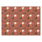 sinaasappel van zwarte katten tafelkleed (Voorkant (Horizontaal))
