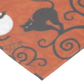 sinaasappel van zwarte katten tafelkleed (Gekanteld)