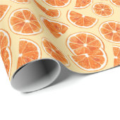 Sinaasappel: Vers eten Cadeaupapier (Rol Hoek)