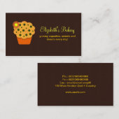 sinaasappel visitekaartje van bruine kasten (Voorkant / Achterkant)