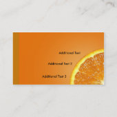 Sinaasappel Visitekaartje, vers Visitekaartje (Achterkant)