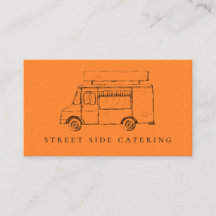 Sinaasappel Visitekaartjes voor voedseltransporten