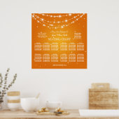 Sinaasappel voor de mousserende keten poster (Keuken)