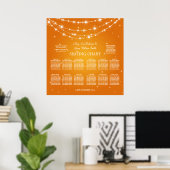 Sinaasappel voor de mousserende keten poster (Thuiskantoor)