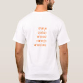 Sinaasappel - voor en achter t-shirt (Achterkant)