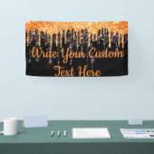 Sinaasappel voor foto-achtergrond van Halloween Pa Spandoek (Beurs)