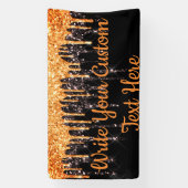 Sinaasappel voor foto-achtergrond van Halloween Pa Spandoek (Verticaal)