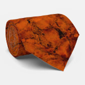 Sinaasappel voor gebrande verbrande stof stropdas (Opgerold)