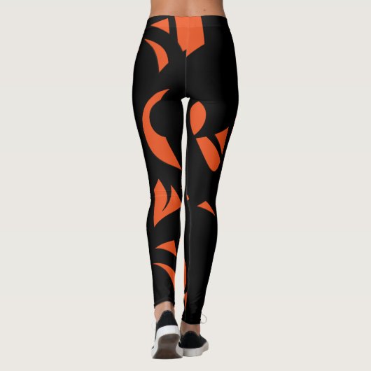 Sinaasappel voor hedendaagse kunst / zwart leggings (Achterkant)