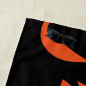 Sinaasappel voor hedendaagse kunst / zwart strandlaken (In situ)