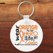 Sinaasappel voor Hero 2 Neef MS multiple sclerose Sleutelhanger (Voorkant)