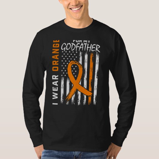 Sinaasappel voor mijn vader multiple sclerose awar t-shirt (Voorkant)