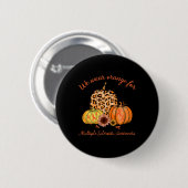Sinaasappel voor multiple sclerose bewustzijn pomp ronde button 5,7 cm (Voorkant /achterkant)