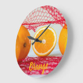 Sinaasappel voor vegan en vegeatrisch grote klok (Hoek)