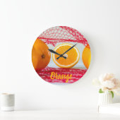 Sinaasappel voor vegan en vegeatrisch grote klok (Huis)