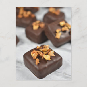 Sinaasappel voor voedselfotografie Chocolade Bon B Briefkaart