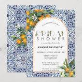 Sinaasappel - Vrijgezellenfeest met mediterrane te Kaart (Voorkant / Achterkant)