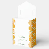 Sinaasappel Vrucht Baby shower Bedankdoosjes (Geopend)