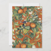 Sinaasappel waterverf botanische bruiloft met citr (Achterkant)