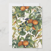 Sinaasappel waterverf botanische bruiloft met citr (Achterkant)