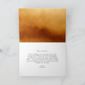 Sinaasappel Waterverf Crystals Foto Afstuderen Bedankkaart (Binnen)