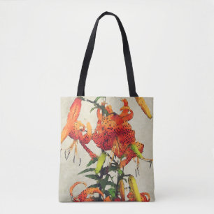 Sinaasappel Waterverf Tijgerlelie 1 Tote Bag