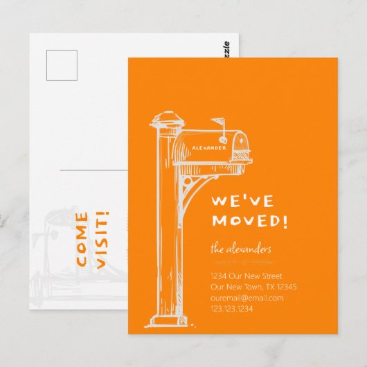 Sinaasappel We hebben noodlijdende brievenbus verp Briefkaart (Voorkant / Achterkant)