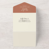 Sinaasappel & Wit Bloemen Vrijgezellenfeest & Rece All In One Uitnodiging (Buitenkant)