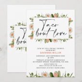 Sinaasappel Wit Cactus Taco 'over liefde Koppels D Kaart (Voorkant / Achterkant)