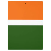 Sinaasappel Wit Groen Plain Kleur Block Design Klembord (Achterkant)
