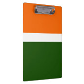 Sinaasappel Wit Groen Plain Kleur Block Design Klembord (Rechts)