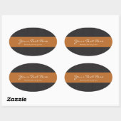 Sinaasappel & Woodgrain Stickers (Vel)