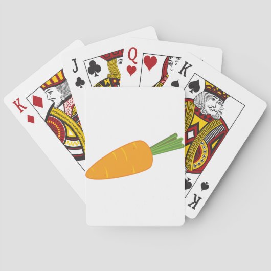 Sinaasappel Wortel Groente Pokerkaarten (Achterkant)