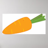 Sinaasappel Wortel Groente Poster (Voorkant)