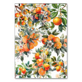 Sinaasappel zomerbruiloft kaart (Achterkant)