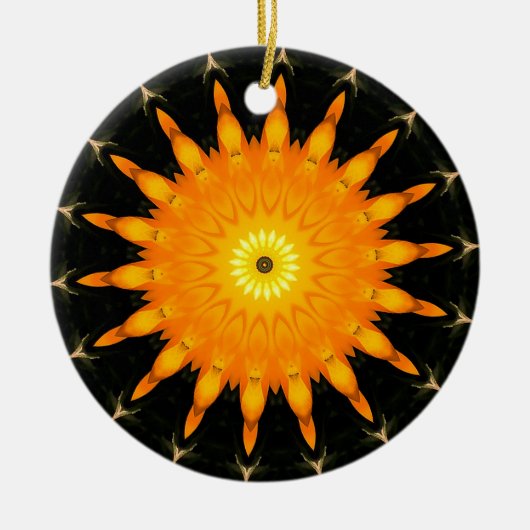 Sinaasappel Zon Ornament (Voorkant)