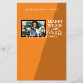 Sinaasappel Zwart Afstuderen Snoep Bar Wrapper Flyer (Voorkant)