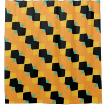 Sinaasappel Zwart Blauw Hoekig