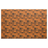Sinaasappel Zwart Gemengde Patchwork Ontwerp Stof (Yard (91,4 cm))