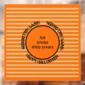 Sinaasappel Zwart Goud Modern Halloween Window Cli Raamsticker (Vel 2)