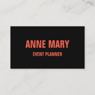 Sinaasappel Zwart Halloween Herfst Rustiek Profess Visitekaartje