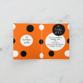 Sinaasappel + Zwart Koffiekleur Trendy Save the Da Aankondiging (Binnen)